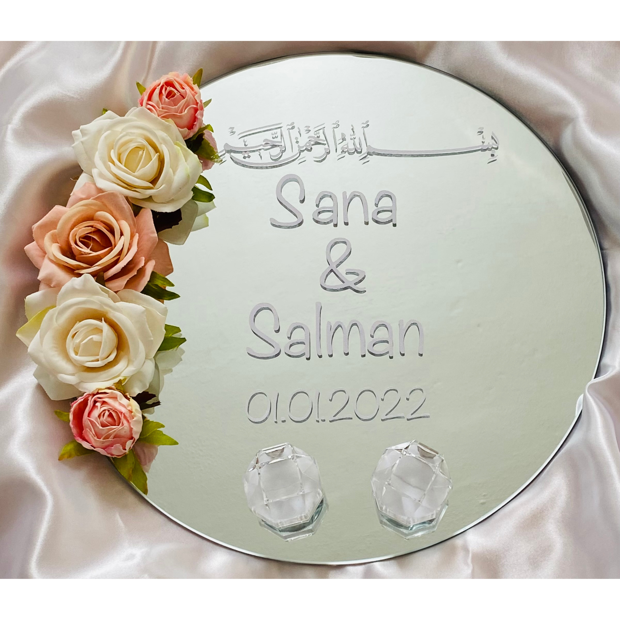 Personalized Tray, Nikkah Ring Tray, Engagement Tray Set, Islamic Wedding  Gift, Nikkah Tray Set, Customized Tray Set, Engagement Ring Tray - Etsy